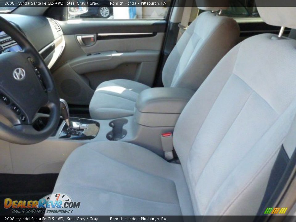 Gray Interior - 2008 Hyundai Santa Fe GLS 4WD Photo #4