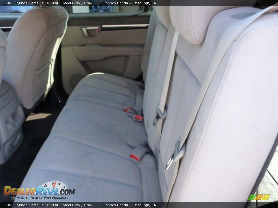 Rear Seat of 2008 Hyundai Santa Fe GLS 4WD Photo #5