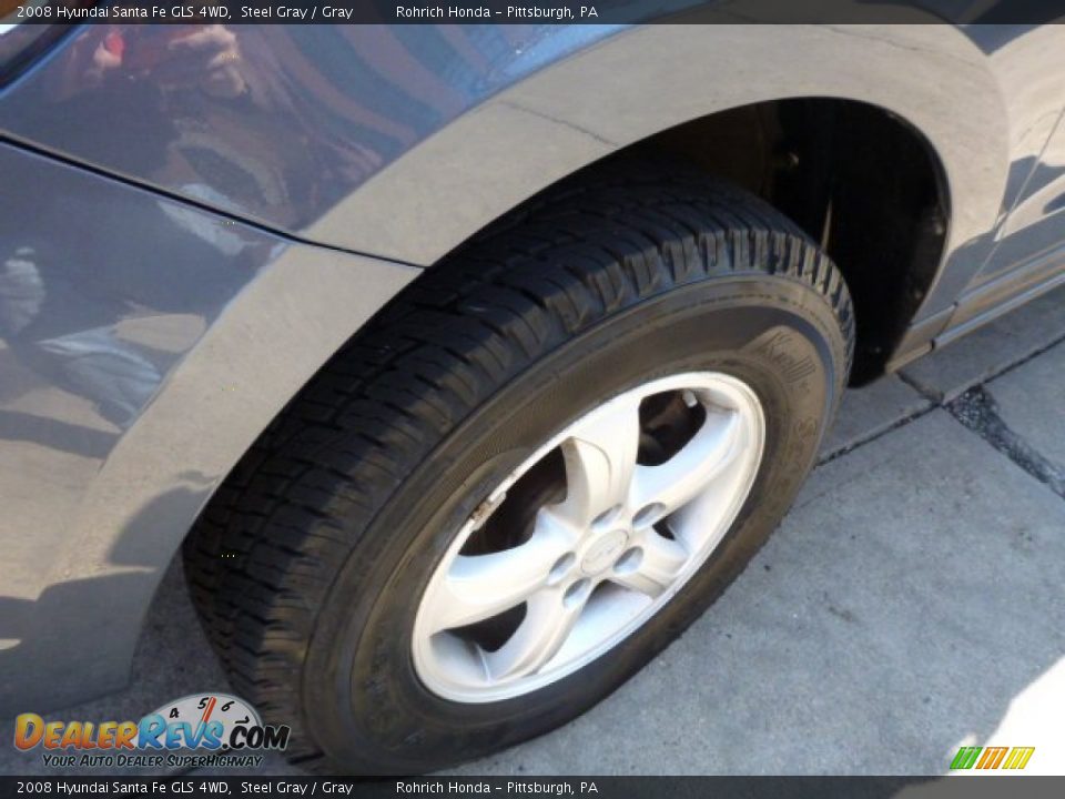 2008 Hyundai Santa Fe GLS 4WD Steel Gray / Gray Photo #8