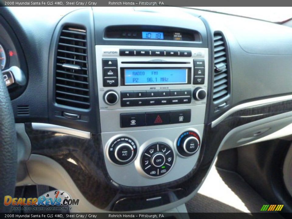 Controls of 2008 Hyundai Santa Fe GLS 4WD Photo #10
