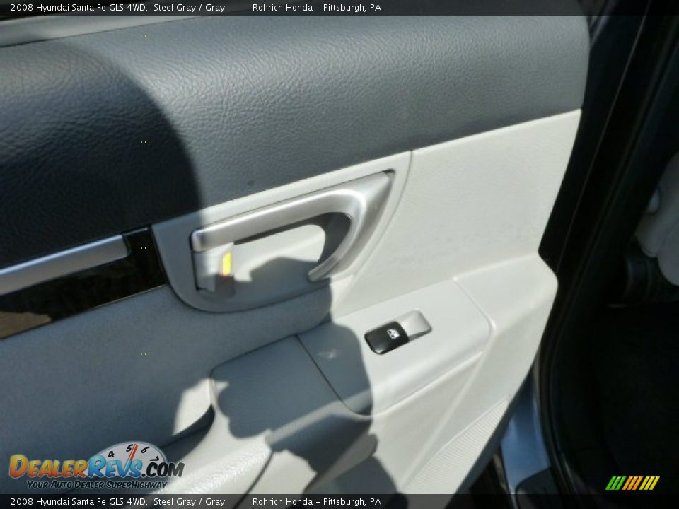 2008 Hyundai Santa Fe GLS 4WD Steel Gray / Gray Photo #13