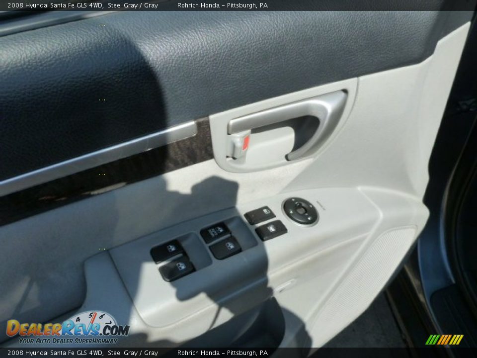 2008 Hyundai Santa Fe GLS 4WD Steel Gray / Gray Photo #14