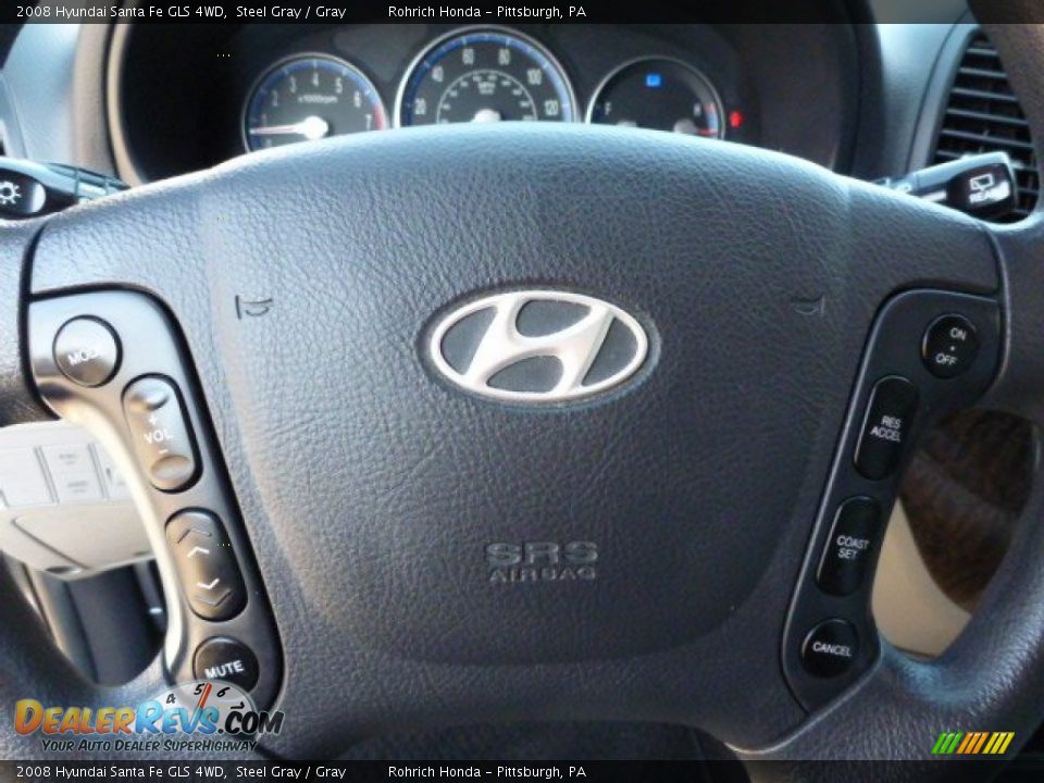 2008 Hyundai Santa Fe GLS 4WD Steel Gray / Gray Photo #15