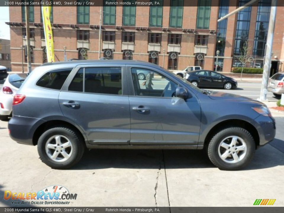 Steel Gray 2008 Hyundai Santa Fe GLS 4WD Photo #17