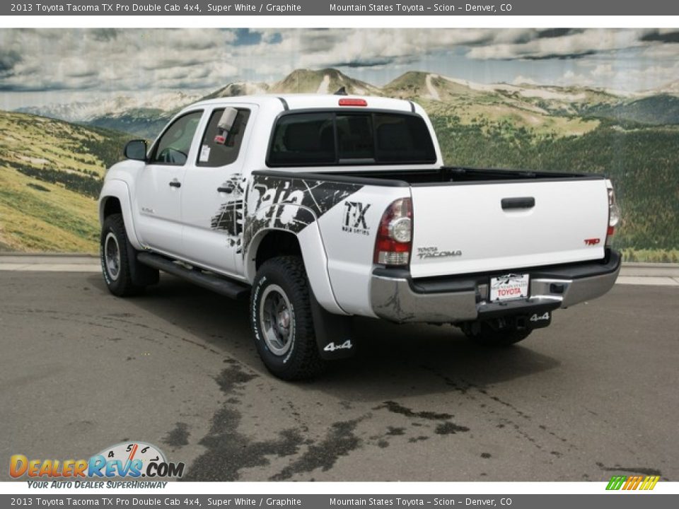 2013 Toyota Tacoma TX Pro Double Cab 4x4 Super White / Graphite Photo #2
