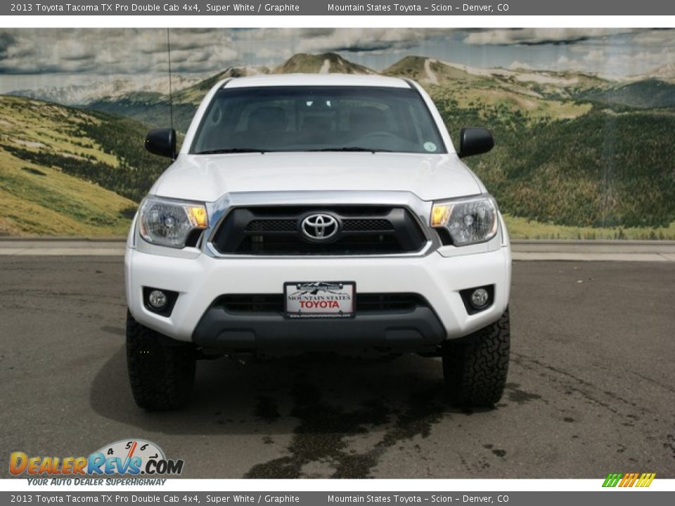 2013 Toyota Tacoma TX Pro Double Cab 4x4 Super White / Graphite Photo #3