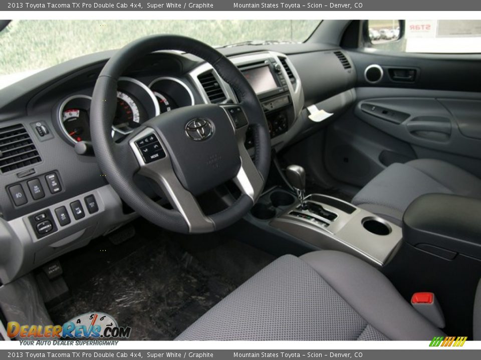 2013 Toyota Tacoma TX Pro Double Cab 4x4 Super White / Graphite Photo #5