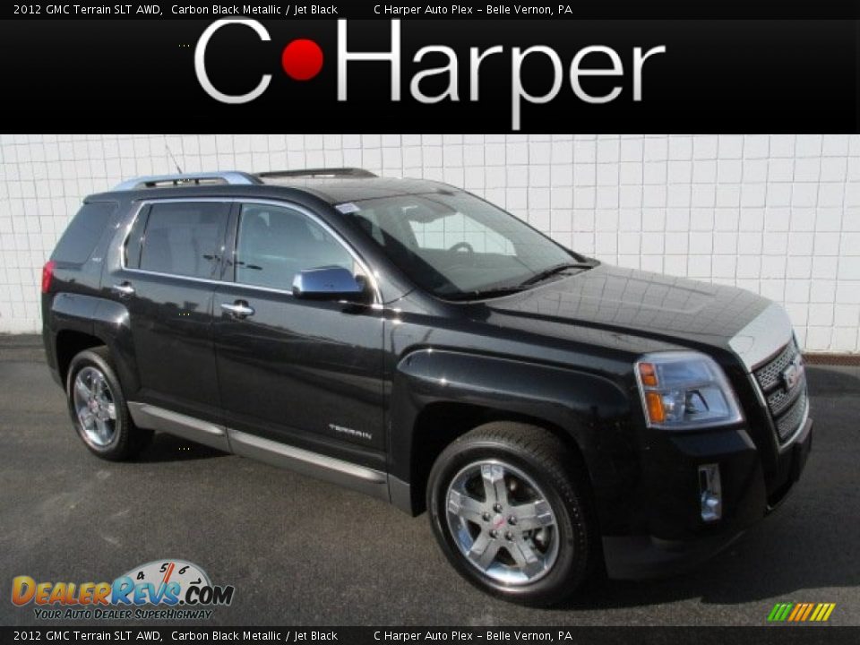 2012 GMC Terrain SLT AWD Carbon Black Metallic / Jet Black Photo #1