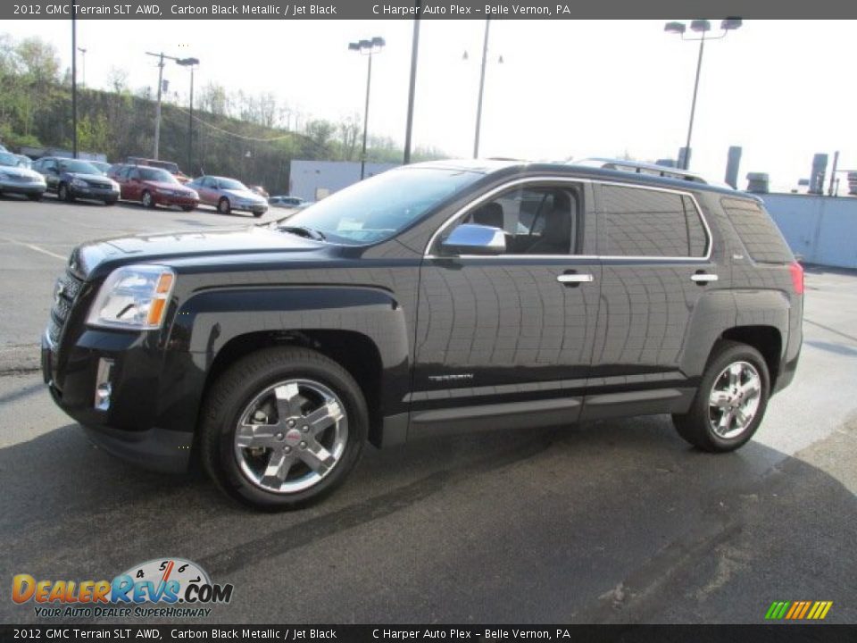 2012 GMC Terrain SLT AWD Carbon Black Metallic / Jet Black Photo #7