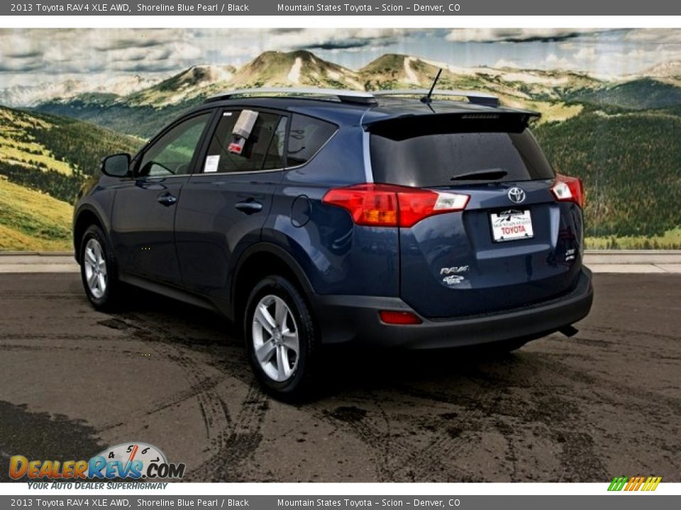 2013 Toyota RAV4 XLE AWD Shoreline Blue Pearl / Black Photo #2