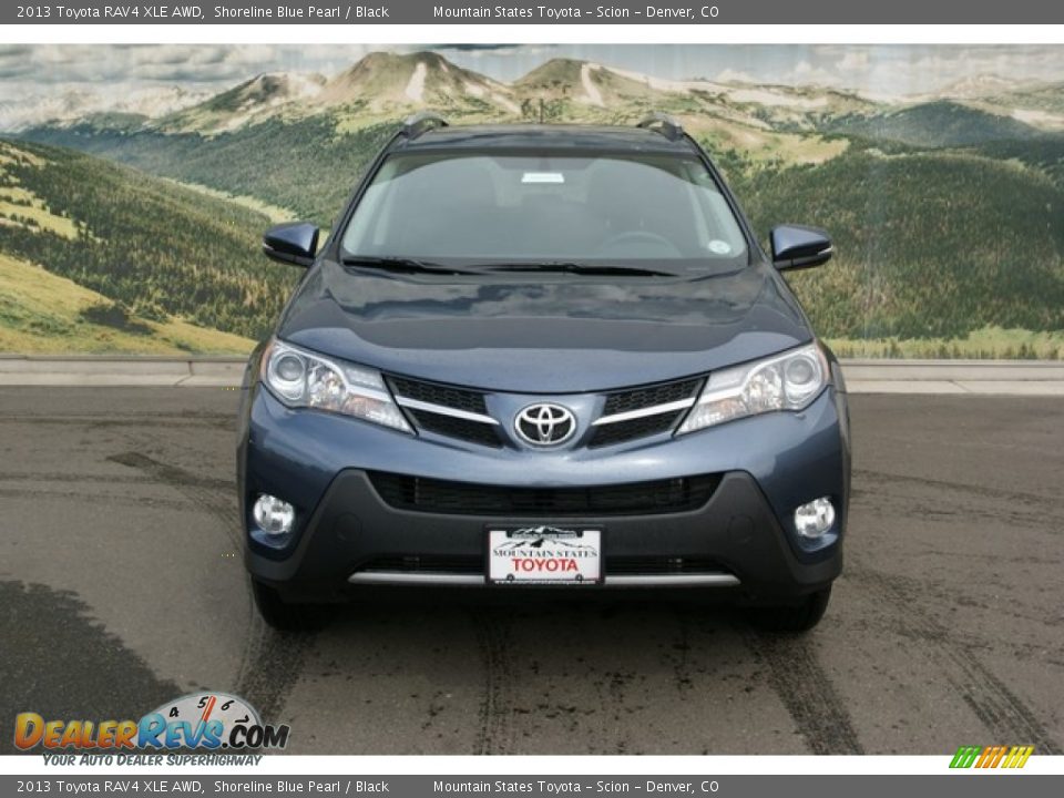2013 Toyota RAV4 XLE AWD Shoreline Blue Pearl / Black Photo #3