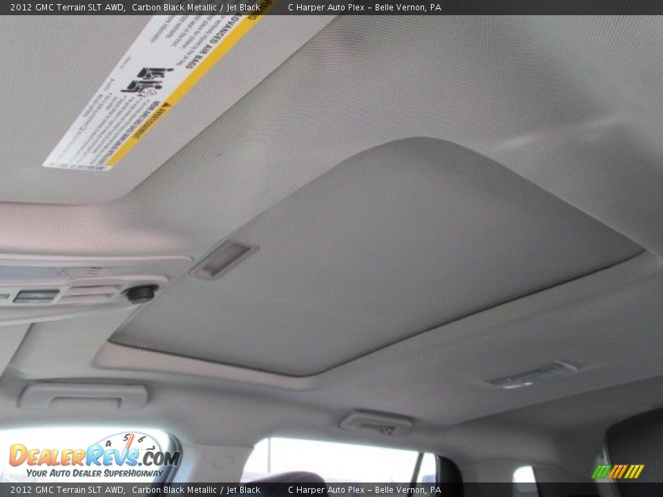 2012 GMC Terrain SLT AWD Carbon Black Metallic / Jet Black Photo #12