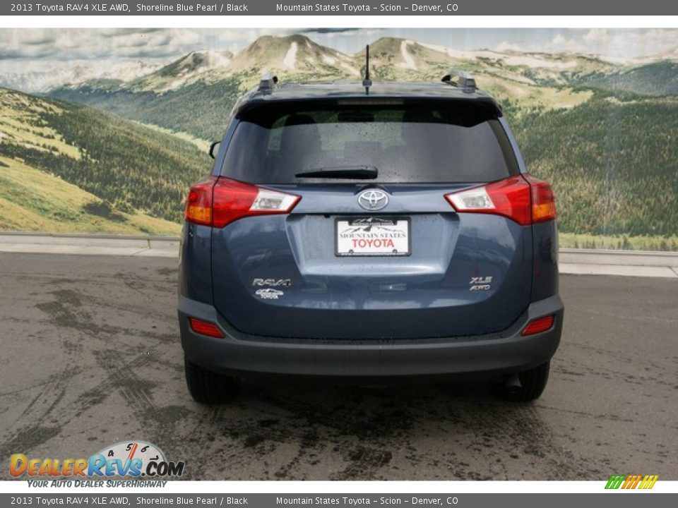2013 Toyota RAV4 XLE AWD Shoreline Blue Pearl / Black Photo #4