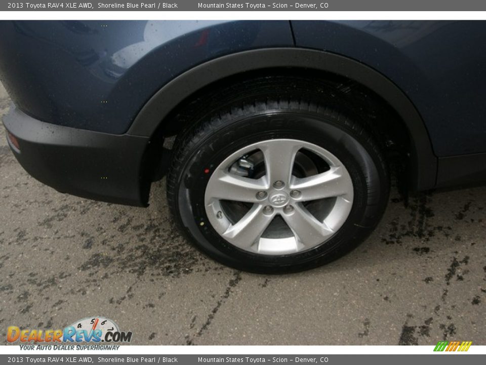 2013 Toyota RAV4 XLE AWD Shoreline Blue Pearl / Black Photo #9