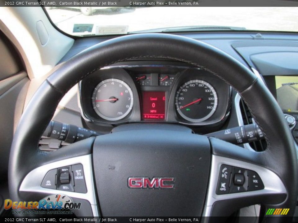 2012 GMC Terrain SLT AWD Carbon Black Metallic / Jet Black Photo #20