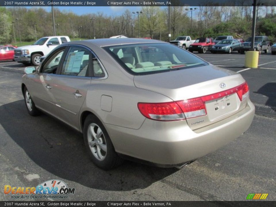 2007 Hyundai Azera SE Golden Beige Metallic / Beige Photo #6