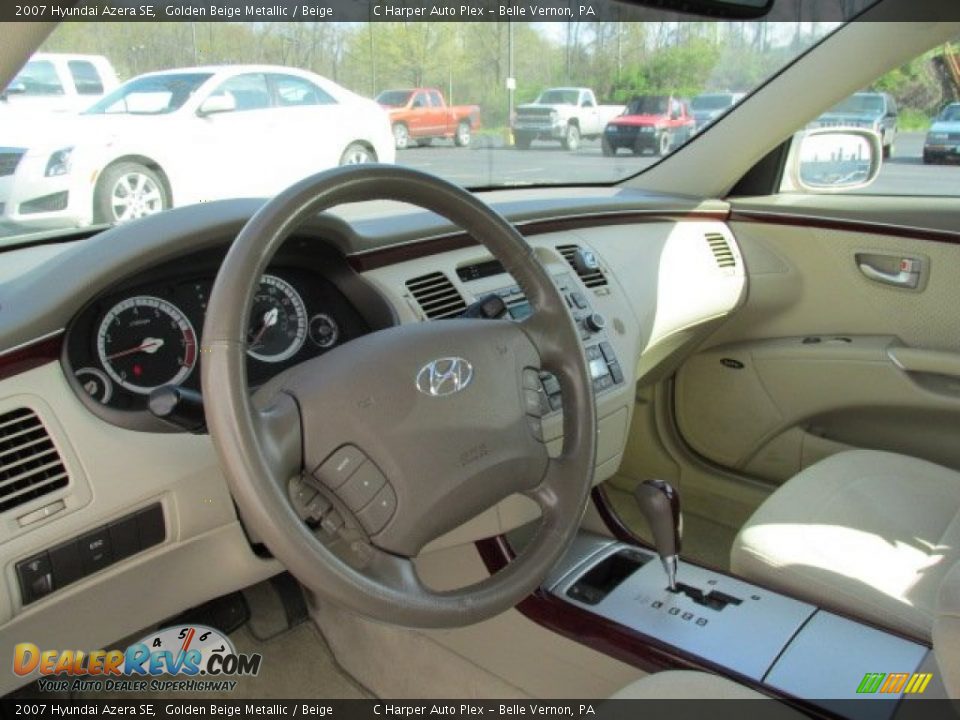 2007 Hyundai Azera SE Golden Beige Metallic / Beige Photo #9