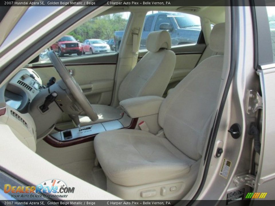 2007 Hyundai Azera SE Golden Beige Metallic / Beige Photo #12
