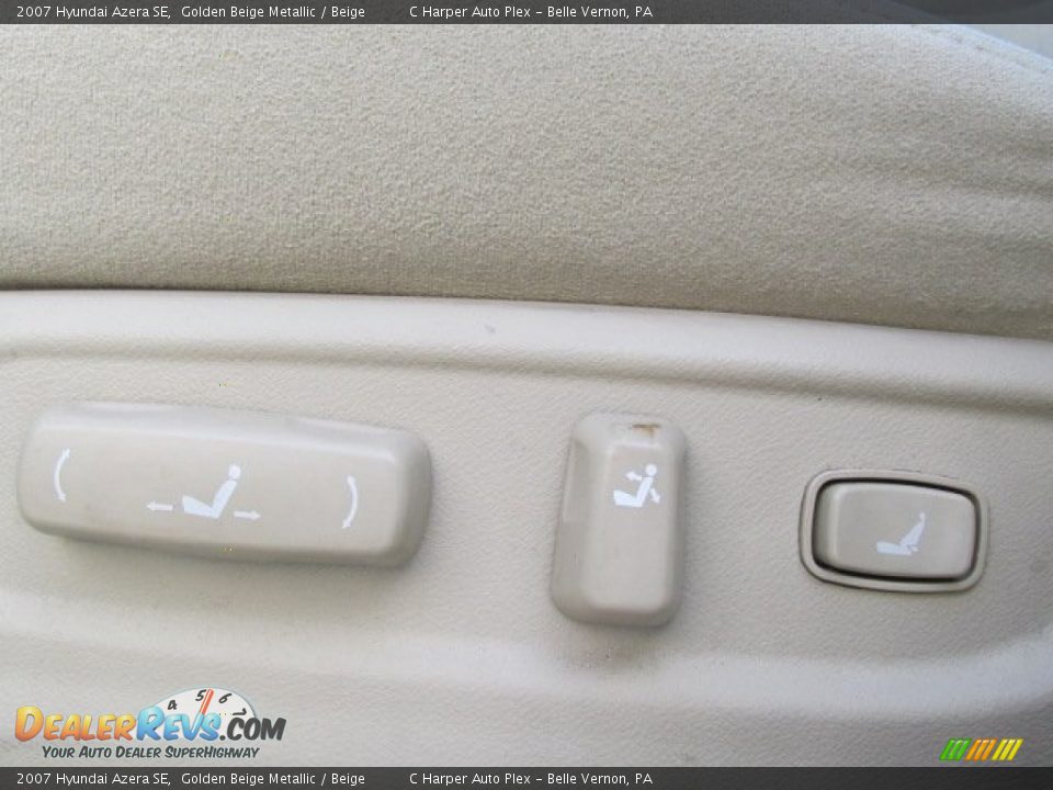 2007 Hyundai Azera SE Golden Beige Metallic / Beige Photo #13