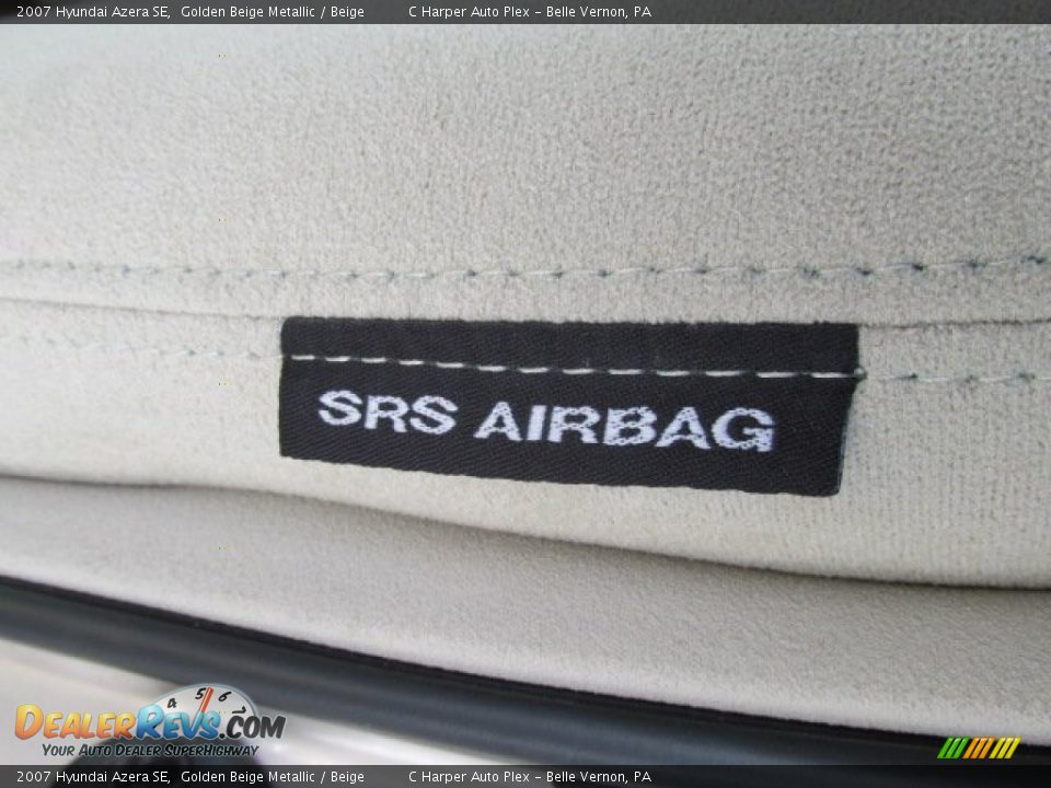 2007 Hyundai Azera SE Golden Beige Metallic / Beige Photo #14