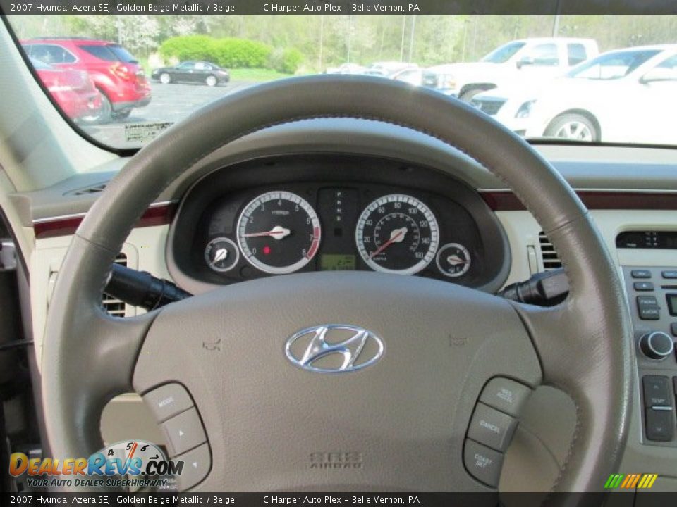 2007 Hyundai Azera SE Golden Beige Metallic / Beige Photo #19