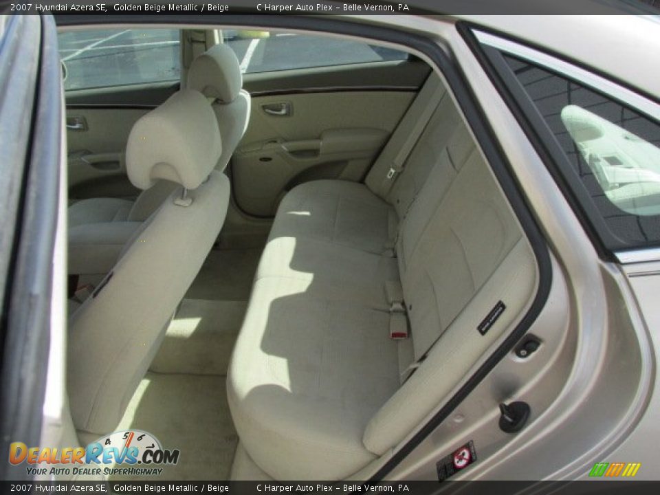 2007 Hyundai Azera SE Golden Beige Metallic / Beige Photo #21