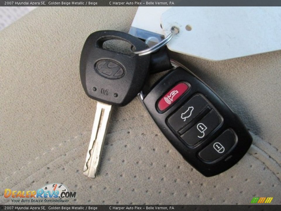 2007 Hyundai Azera SE Golden Beige Metallic / Beige Photo #23