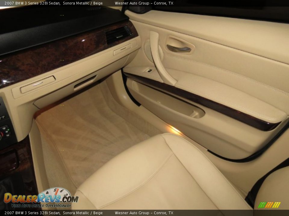 2007 BMW 3 Series 328i Sedan Sonora Metallic / Beige Photo #15