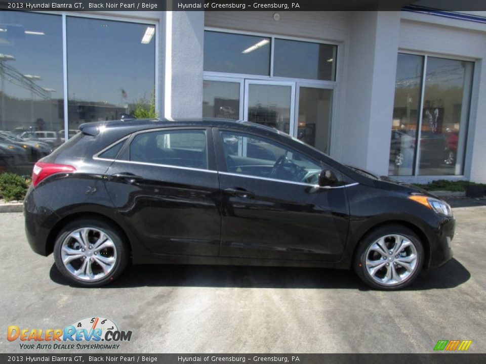 2013 Hyundai Elantra GT Black Noir Pearl / Beige Photo #2