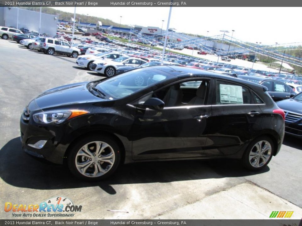 2013 Hyundai Elantra GT Black Noir Pearl / Beige Photo #3