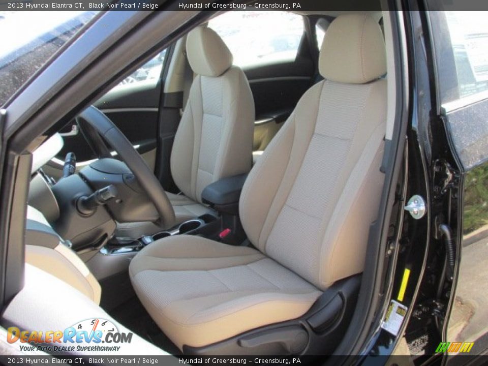 2013 Hyundai Elantra GT Black Noir Pearl / Beige Photo #6