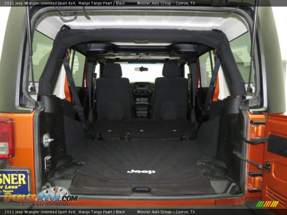 2011 Jeep Wrangler Unlimited Sport 4x4 Mango Tango Pearl / Black Photo #10