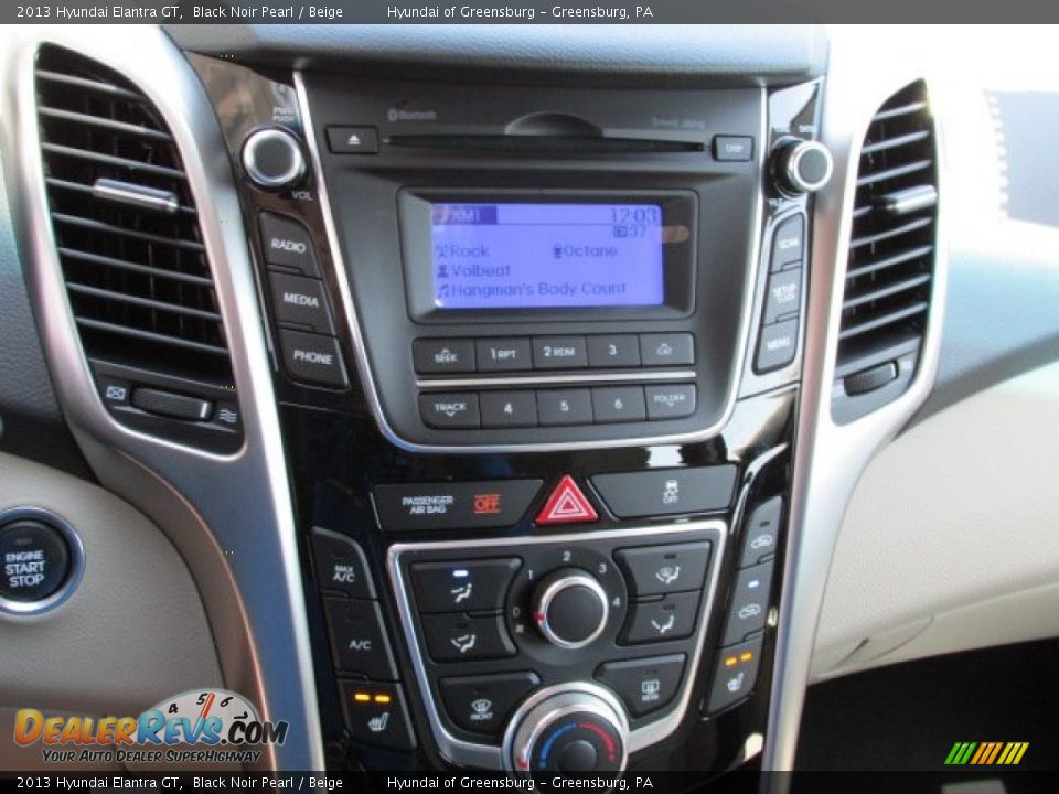 2013 Hyundai Elantra GT Black Noir Pearl / Beige Photo #8