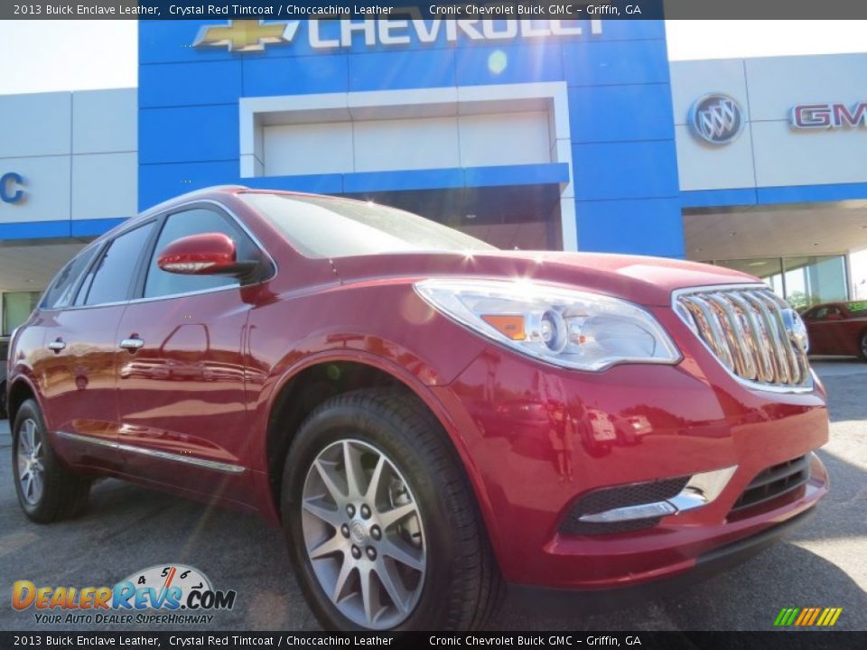 2013 Buick Enclave Leather Crystal Red Tintcoat / Choccachino Leather Photo #1