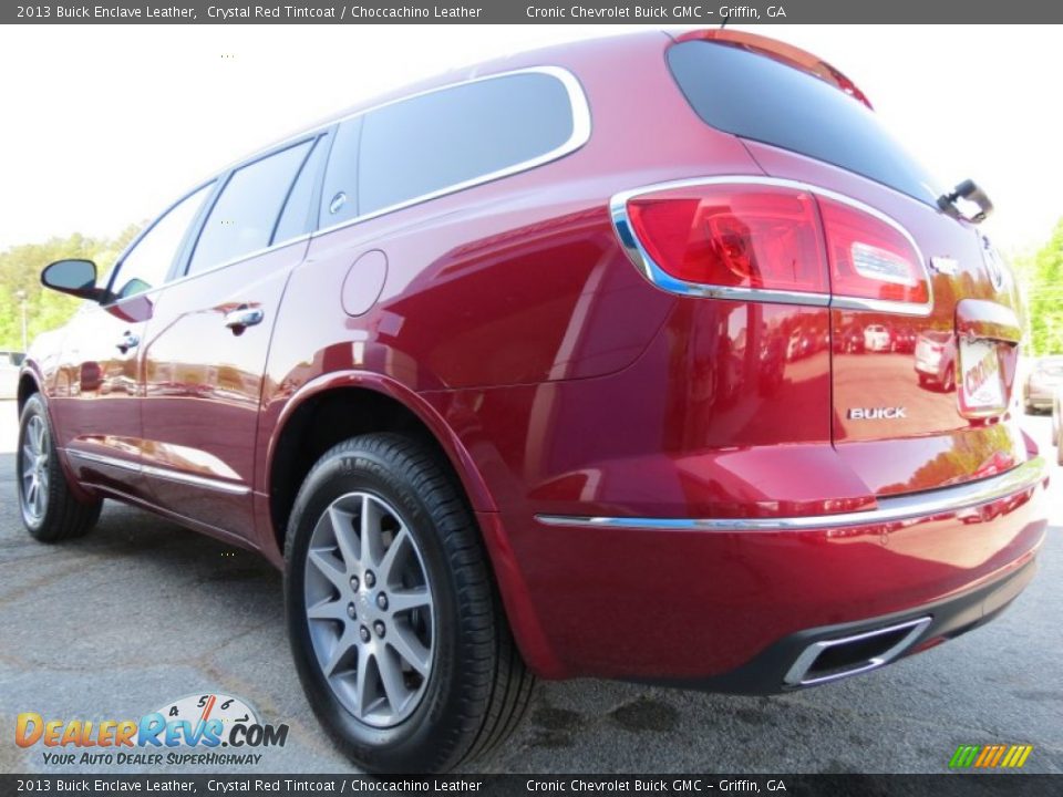2013 Buick Enclave Leather Crystal Red Tintcoat / Choccachino Leather Photo #4