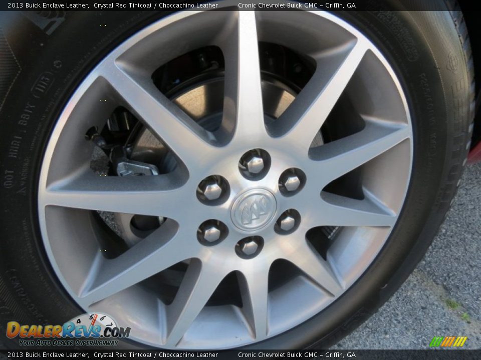 2013 Buick Enclave Leather Crystal Red Tintcoat / Choccachino Leather Photo #7