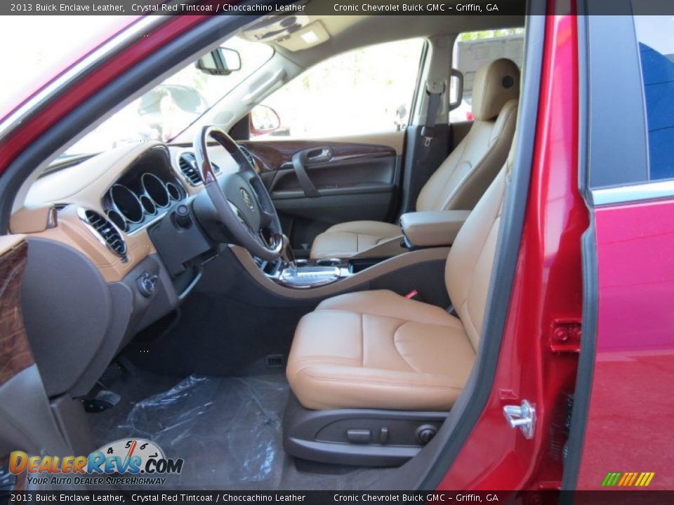 2013 Buick Enclave Leather Crystal Red Tintcoat / Choccachino Leather Photo #8