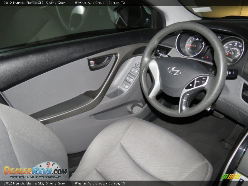 2012 Hyundai Elantra GLS Silver / Gray Photo #13