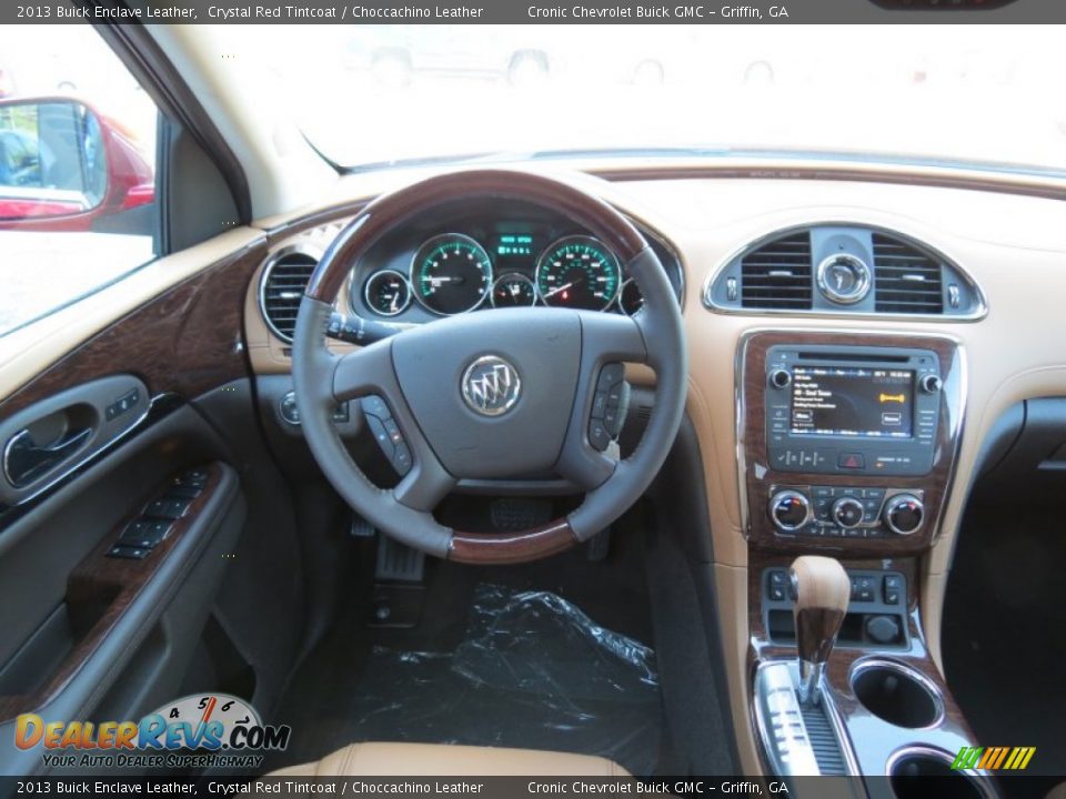 2013 Buick Enclave Leather Crystal Red Tintcoat / Choccachino Leather Photo #10