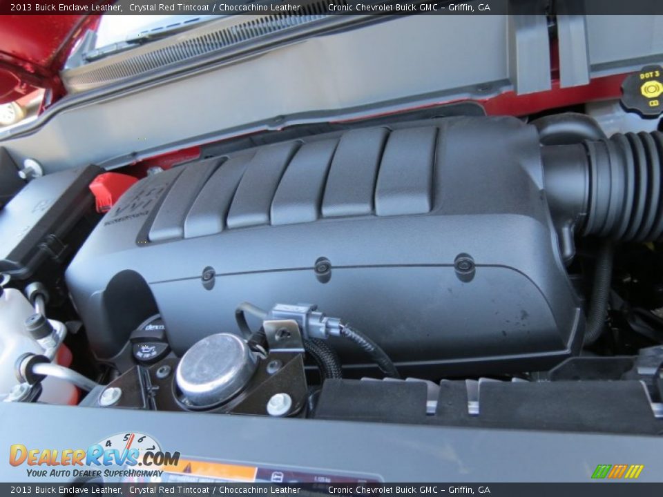 2013 Buick Enclave Leather Crystal Red Tintcoat / Choccachino Leather Photo #12