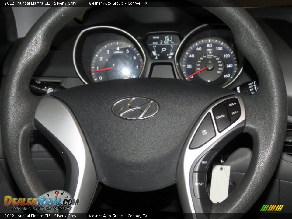 2012 Hyundai Elantra GLS Silver / Gray Photo #16