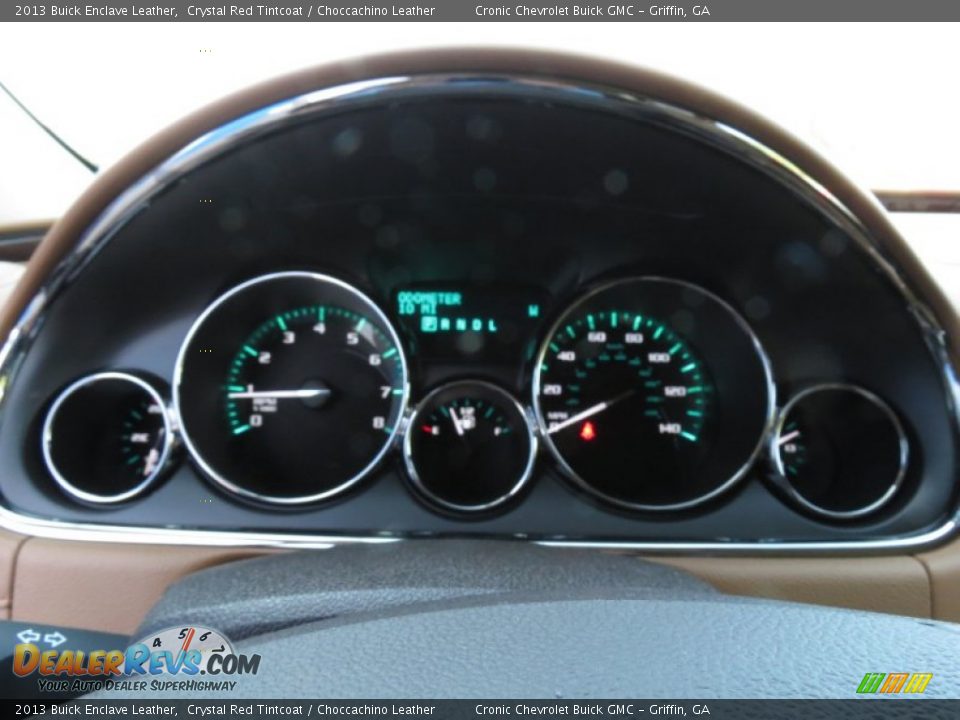 2013 Buick Enclave Leather Crystal Red Tintcoat / Choccachino Leather Photo #13