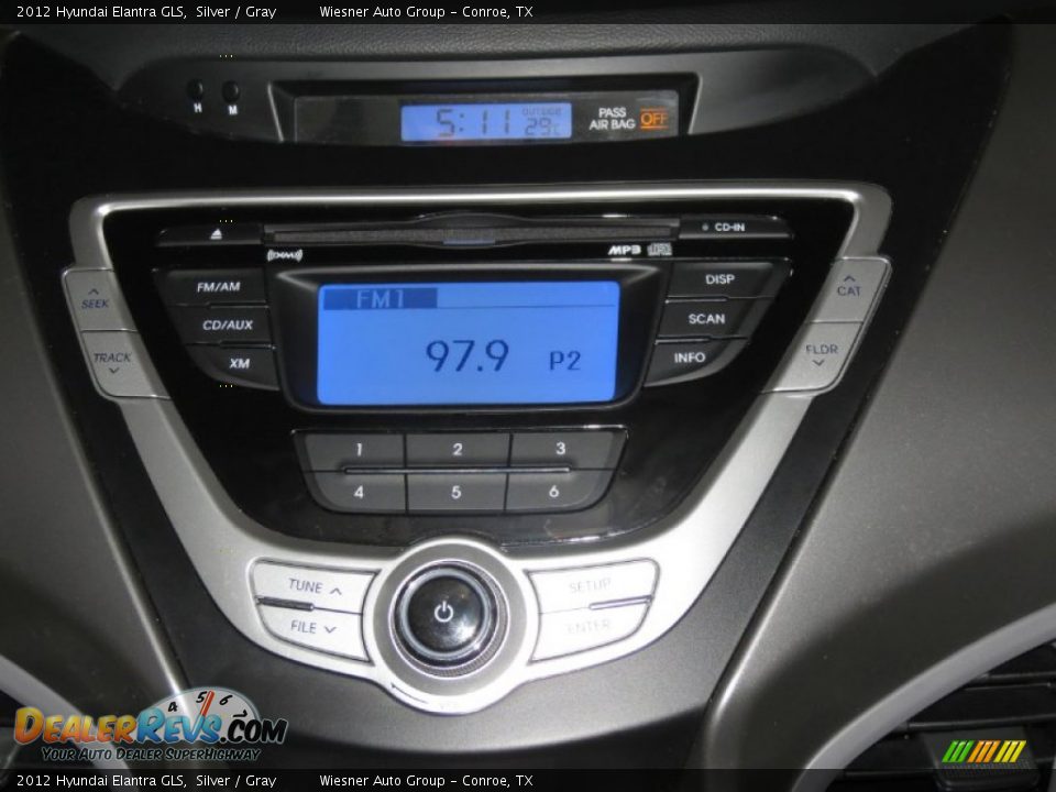 2012 Hyundai Elantra GLS Silver / Gray Photo #18