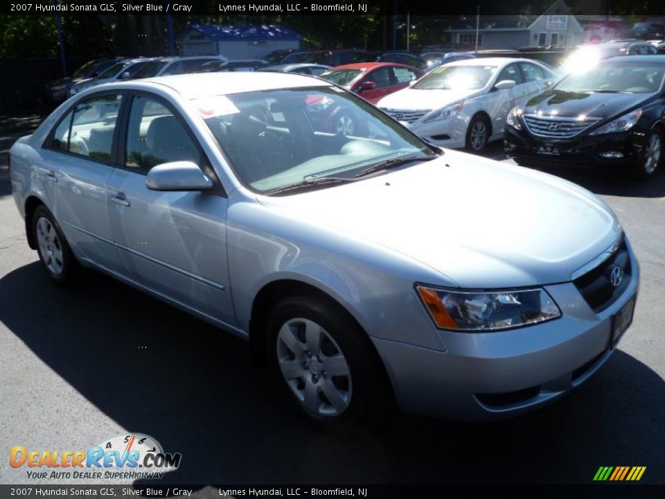 2007 Hyundai Sonata GLS Silver Blue / Gray Photo #1