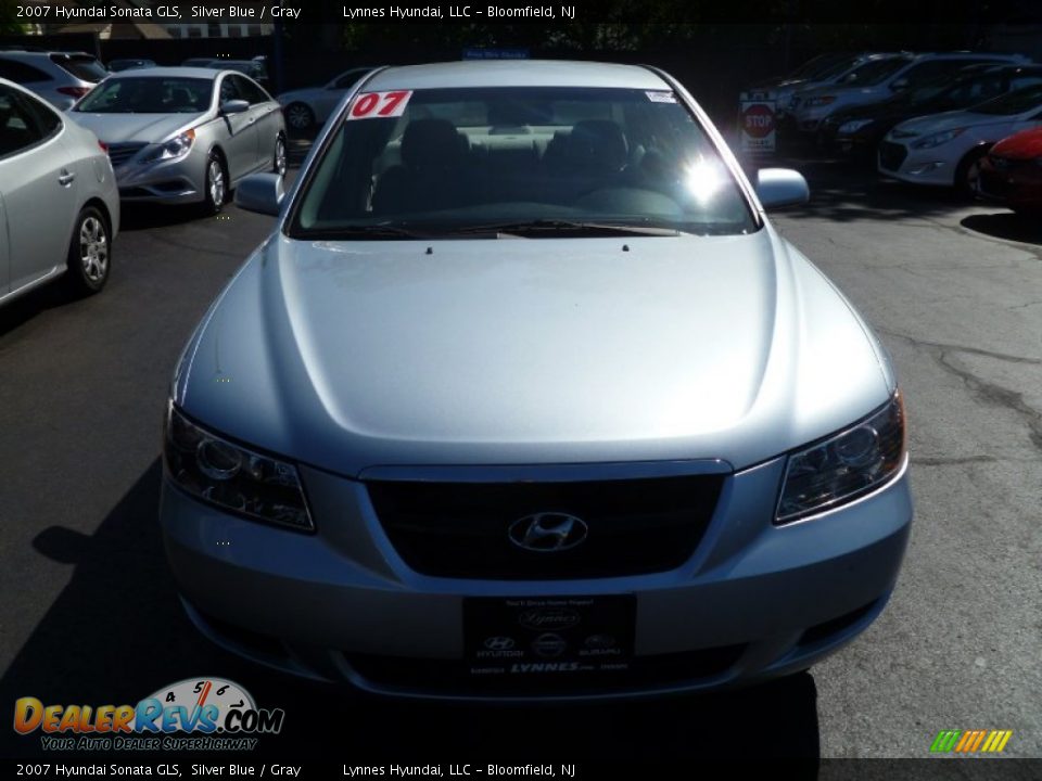 2007 Hyundai Sonata GLS Silver Blue / Gray Photo #2