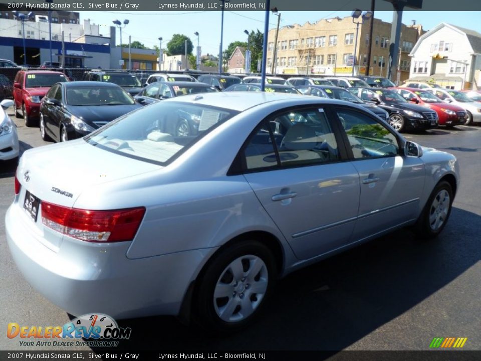 2007 Hyundai Sonata GLS Silver Blue / Gray Photo #7