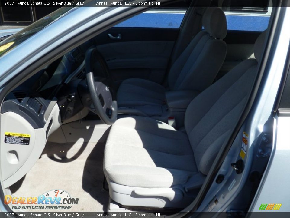 2007 Hyundai Sonata GLS Silver Blue / Gray Photo #8
