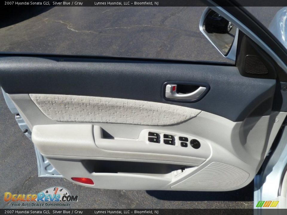 2007 Hyundai Sonata GLS Silver Blue / Gray Photo #9