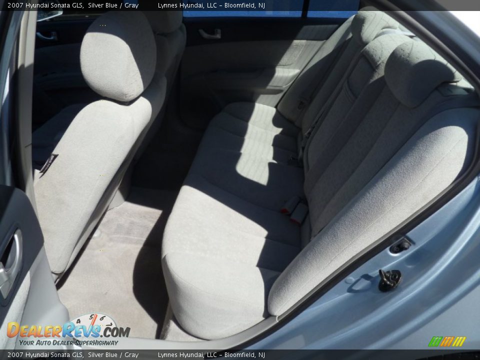 2007 Hyundai Sonata GLS Silver Blue / Gray Photo #10