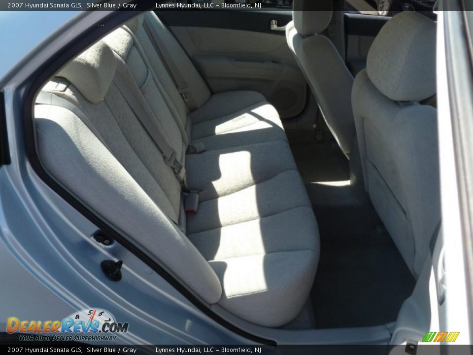 2007 Hyundai Sonata GLS Silver Blue / Gray Photo #12